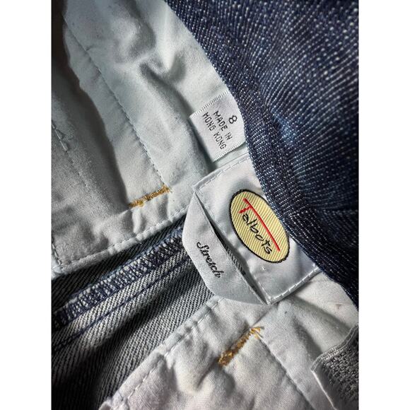 Talbots Stretch Dark Wash Trouser Jeans Size 8 - Classic Fit - Picture 8 of 16